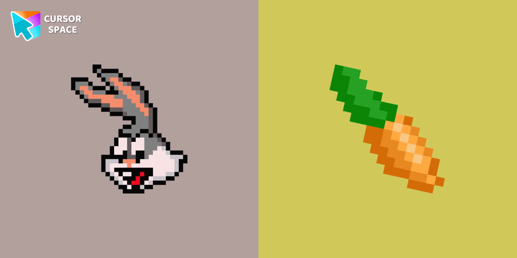 Bugs Bunny Pixel cursor cursor pack